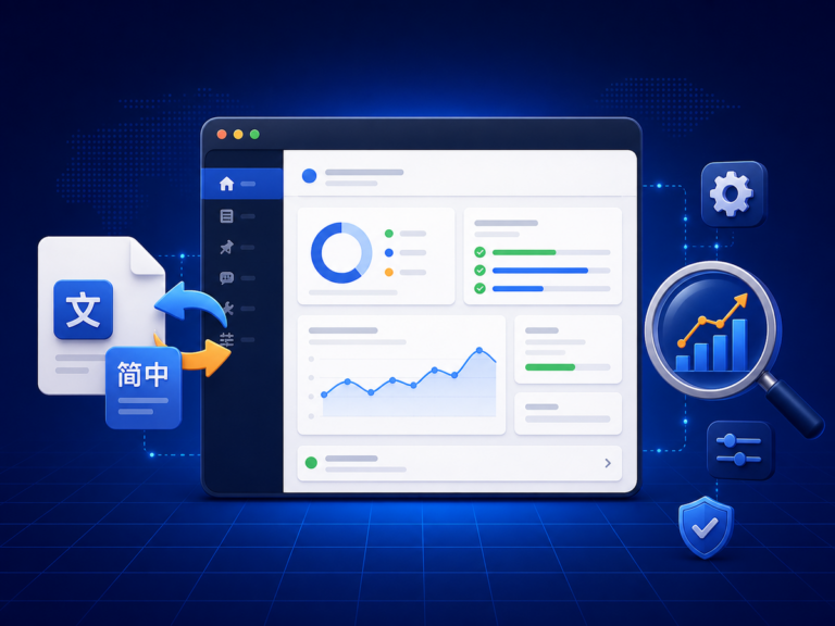 Rank Math 中文语言包下载安装与汉化教程封面