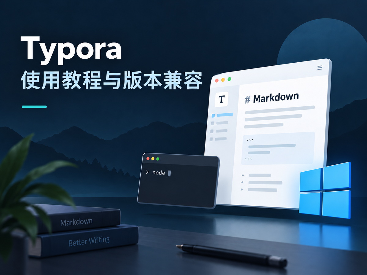 Typora Windows 使用教程与版本兼容封面